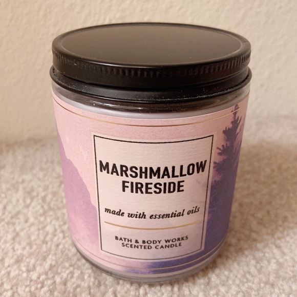 BBW marshmallow Fireside single wick candle - Picture 2 of 6